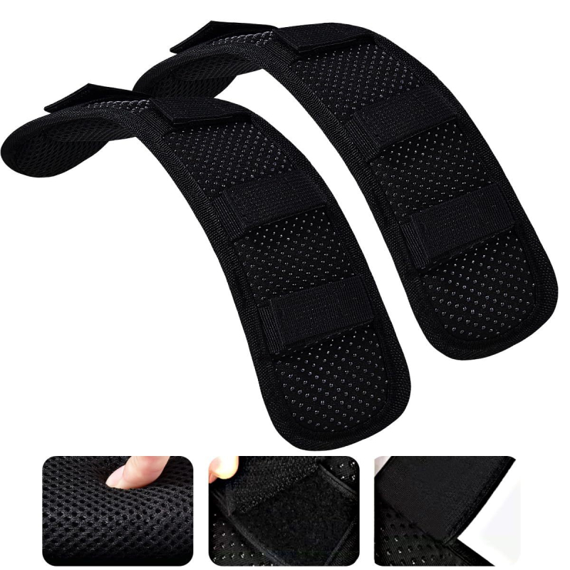 2 universāli plecu polsterējumi ar īpaši biezu polsterējumu, piemēroti bagāžas somām, plecu somām, mugursomām, pagarināts garums, neslīdoši, elpojoši un slodzi samazinoši