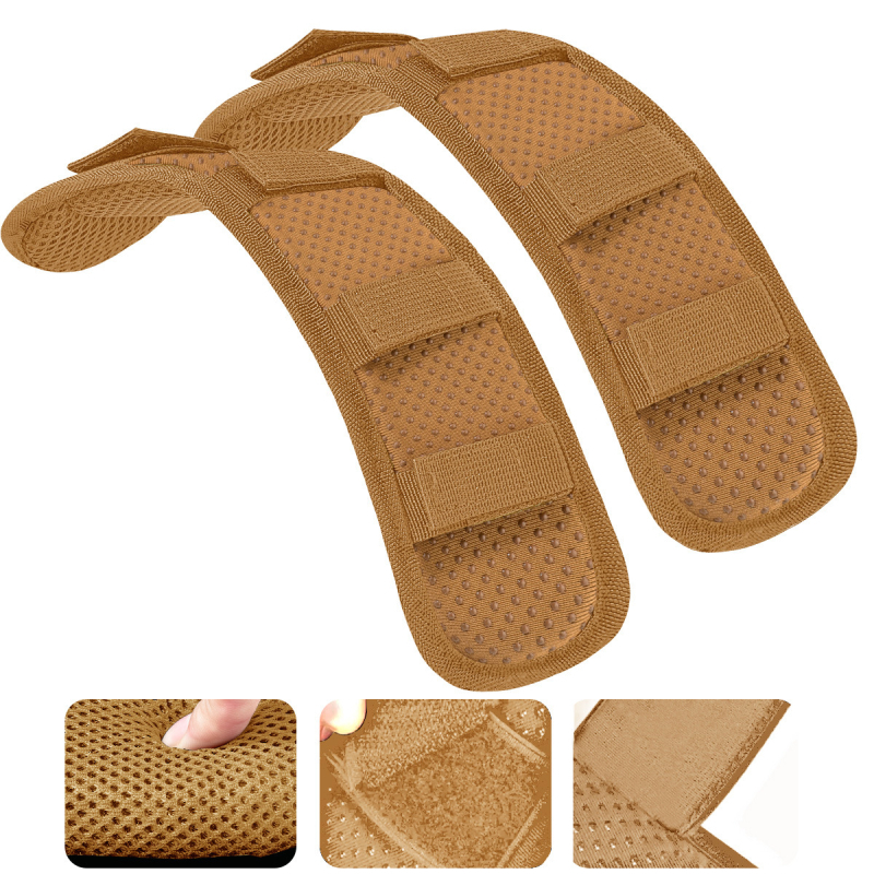 2 universaalset õlapatja eriti paksu polstriga, sobivad pagasikottidele, õlakottidele, seljakottidele, pikendatud pikkusega, libisemiskindlad, hingavad ja koormust vähendavad