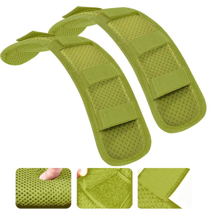 2 universaalset õlapatja eriti paksu polstriga, sobivad pagasikottidele, õlakottidele, seljakottidele, pikendatud pikkusega, libisemiskindlad, hingavad ja koormust vähendavad