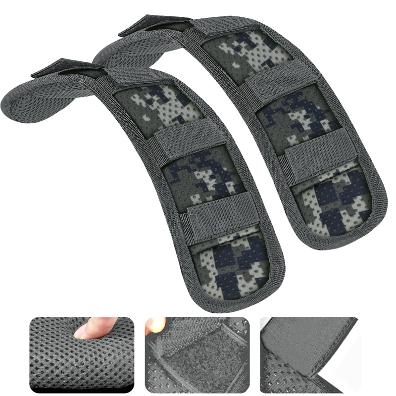 2 universaalset õlapatja eriti paksu polstriga, sobivad pagasikottidele, õlakottidele, seljakottidele, pikendatud pikkusega, libisemiskindlad, hingavad ja koormust vähendavad