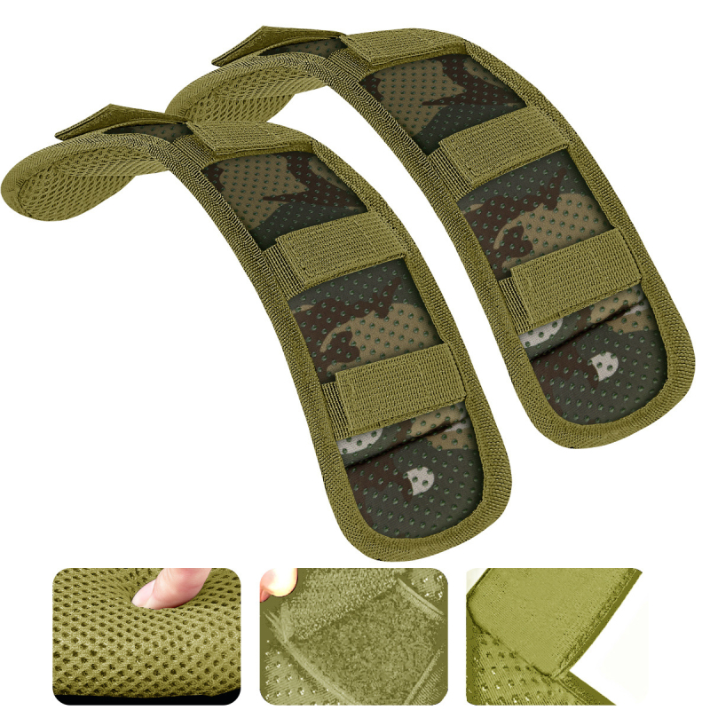 2 universaalset õlapatja eriti paksu polstriga, sobivad pagasikottidele, õlakottidele, seljakottidele, pikendatud pikkusega, libisemiskindlad, hingavad ja koormust vähendavad