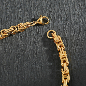 Αλυσίδα λουλουδιών από ανοξείδωτο ατσάλι, μοντέρνα αλυσίδα κλείδας, ανδρικό κολιέ από τιτάνιο, χιπ χοπ, κολιέ με καρίνα προσωπικότητας