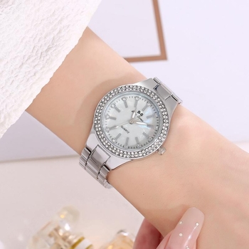 Bs Εξωτερικού Εμπορίου Amazon Δημοφιλές Ρολόι Γυναικείο Ρολόι Diamond Quartz Γυναικείο Ρολόι Ακριβής Μηχανισμός Ζωντανή Μετάδοση Γυναικείο Ρολόι