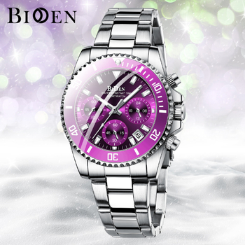 BIDEN γυναικεία μόδα επαγγελματικά ρολόγια κατασκευαστές χονδρικής πολυλειτουργικό χαλαζία αδιάβροχο ρολόι κατασκευαστές BIDEN χονδρικής