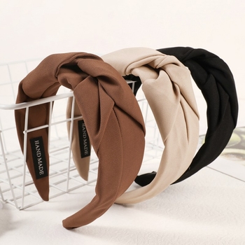 Korea retrokangast sõlmega juukserõngas, naiste internetikuulus laia äärega juukserõngas, kvaliteetsed ja elegantsed juuksekaardipeakatted