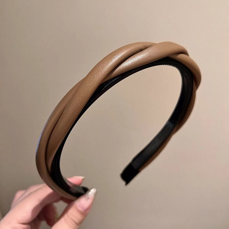 Nahast punutud juustest tipptasemel juukserõngas naistele prantsuse stiilis lihtne juukserõngas internetist populaarne 2022. aasta uus stiil elegantne juuksetempel täiskasvanutele mõeldud juuste aksessuaarid