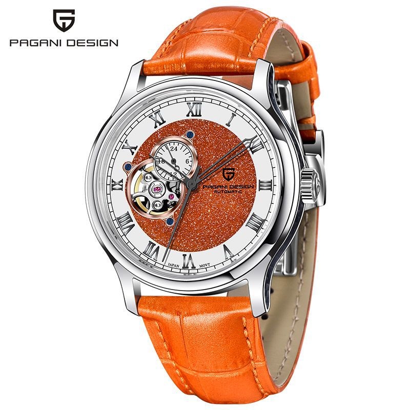 Мъжки механичен часовник PAGANI DESIGN BURGANI с кух японски механизъм Seiko NH39A PD-YS015