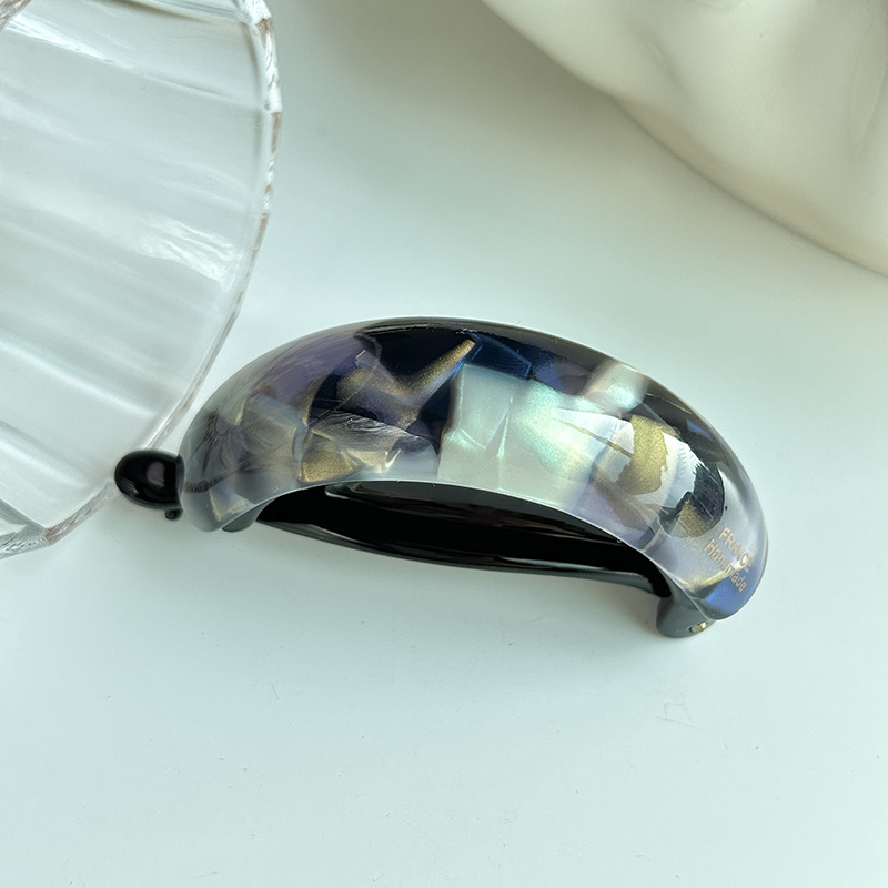 Korea stiilis äädikhape Lihtne elegantne kõrge hobusesaba klambriga seljapea juuksenõelaga peakate keerutatud banaaniklamber horisontaalne klamber ülemine klamber