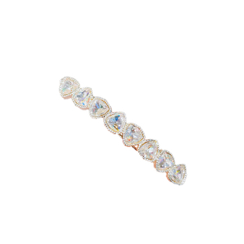 Agrafe de păr coreene strălucitoare cu imitație de cristal, breton elegant, clip lateral, cataramă de broască, clip cu un singur cuvânt, clip de sus, agrafe de păr, accesorii pentru pălării
