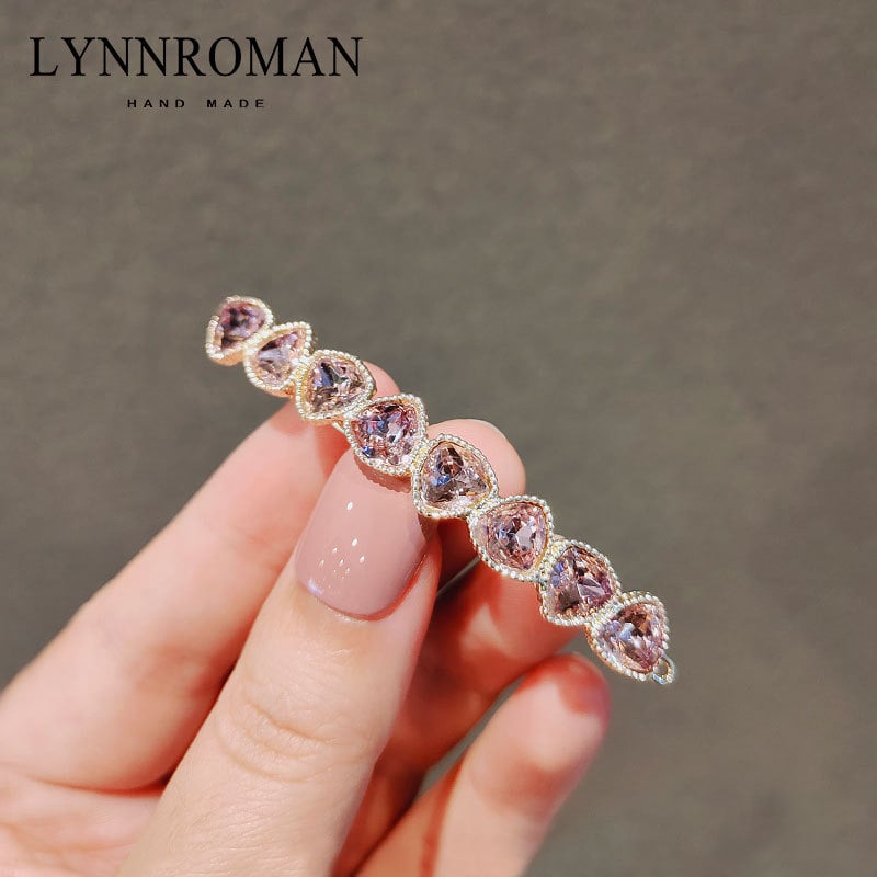 Agrafe de păr coreene strălucitoare cu imitație de cristal, breton elegant, clip lateral, cataramă de broască, clip cu un singur cuvânt, clip de sus, agrafe de păr, accesorii pentru pălării