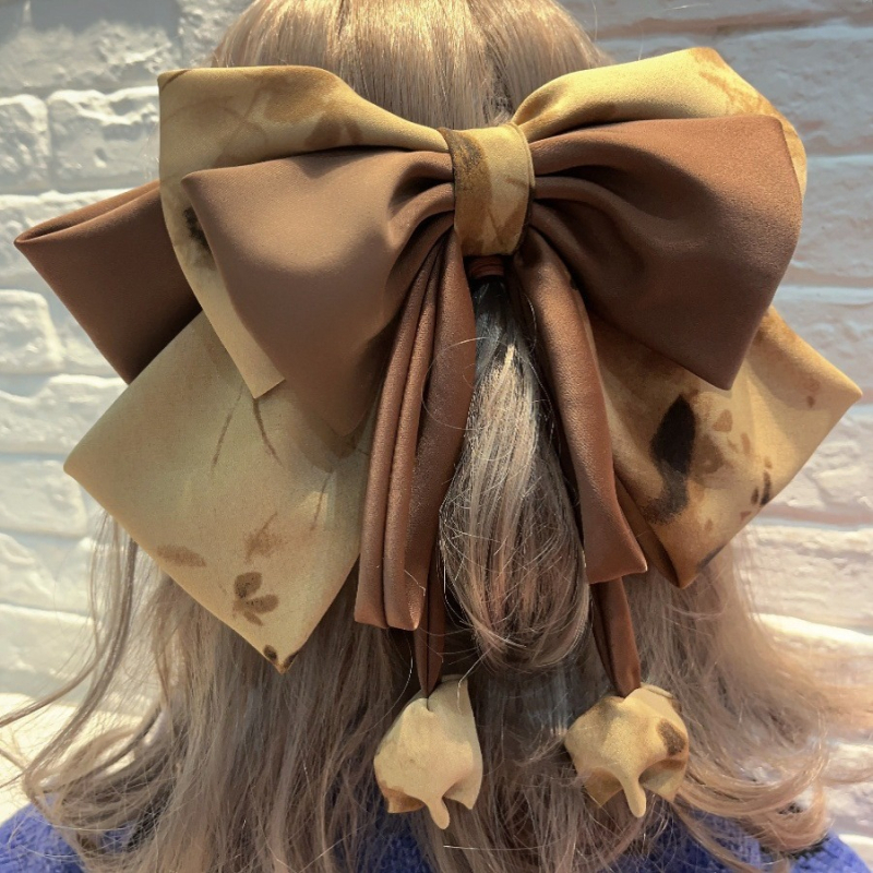 Uus prantsuse tipptasemel lipsuga juuksenõel Tulip Bud Top Clip niši vedruklambriga juukseaksessuaarid