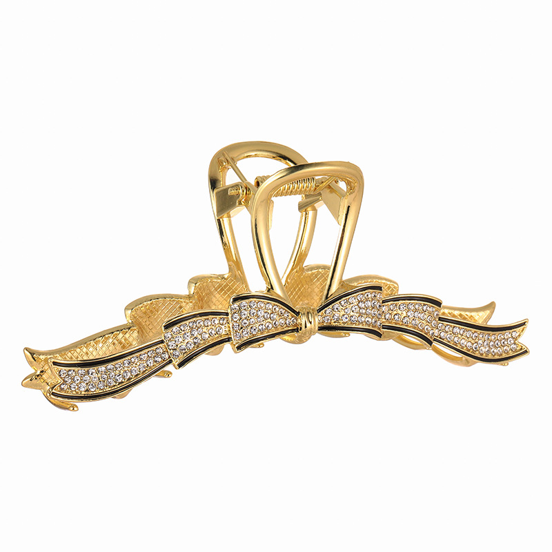 Peen kividega suur lipsuga juuksenõel Korea stiilis temperamentne naiste juukseklamber pea tagaküljel haikalaga klambriga peakate