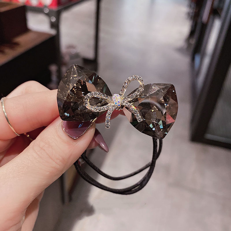 Naujas prabangus, išskirtinis, peteliškės formos plaukų kaklaraištis su blizgančiais cirkoniais, universalus ir stilingas plaukų aksesuaras su cirkoniais