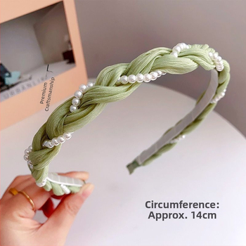 Κορδέλα μαλλιών Twist Pearl για γυναίκες, καλοκαιρινή ιδιοσυγκρασία, σπηλιά με πιεσμένα μαλλιά, σετ μαλλιών Forest Fairy, φρέσκα αξεσουάρ μαλλιών υψηλής ποιότητας