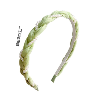 Κορδέλα μαλλιών Twist Pearl για γυναίκες, καλοκαιρινή ιδιοσυγκρασία, σπηλιά με πιεσμένα μαλλιά, σετ μαλλιών Forest Fairy, φρέσκα αξεσουάρ μαλλιών υψηλής ποιότητας