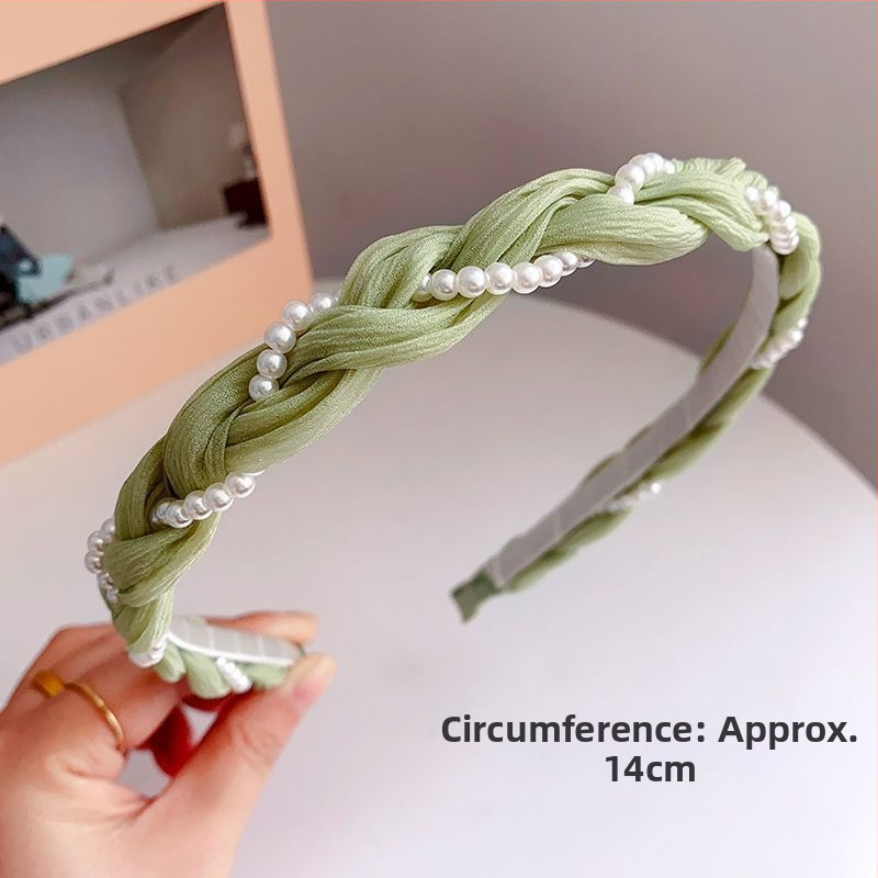 Keeratud pärlitega peapael naistele, suvine temperament, pressitud juuste koobas, metsahaldja juuste kimp, värsked ja kallid juukseaksessuaarid