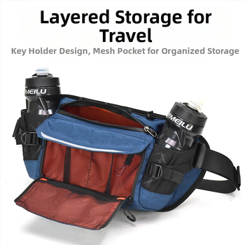 Τσάντα μέσης για υπαίθριες αθλητικές δραστηριότητες, πολυλειτουργική για άνδρες και γυναίκες, για ποδήλατο βουνού, εκτός δρόμου, για τρέξιμο, επαγγελματική, ελαφριά, αναπνεύσιμη τσάντα μέσης