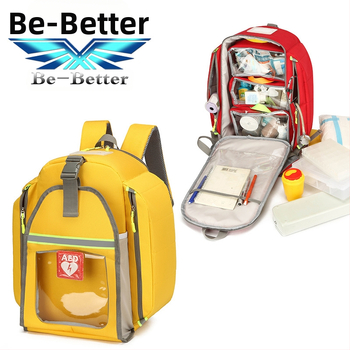 Veekindel suure mahutavusega AED-seljakott esmaabiks AED-de hoiukott AED-seadmete kott