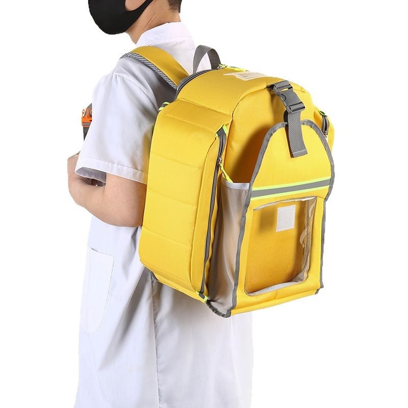 Veekindel suure mahutavusega AED-seljakott esmaabiks AED-de hoiukott AED-seadmete kott