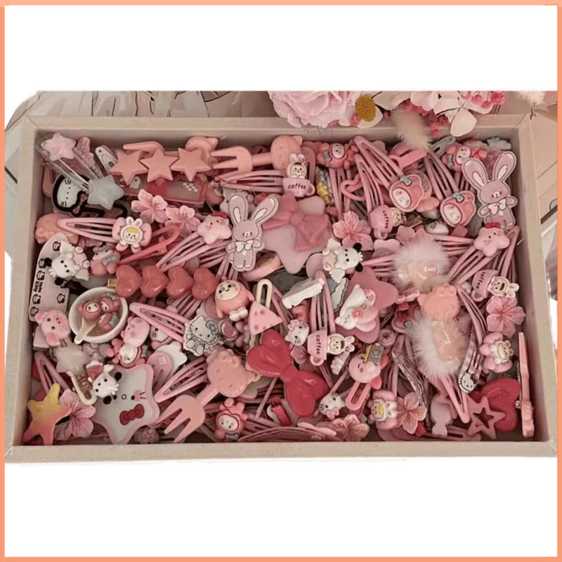 Koomiksikassi juuksenõelte komplekt, mitmekülgsed juukseaksessuaarid, printsessi juuksenõelte komplekt, laste armsad ja nägusad juukseaksessuaarid