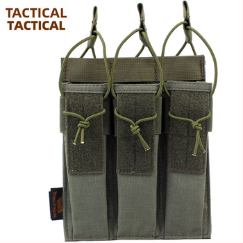 Taktinis trigubas krepšys mp5 Dagger taktinė liemenė Molle vice krepšys arp9 greito užtraukimo rinkinys