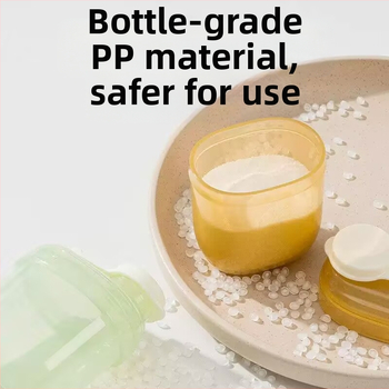 Nešiojama pieno miltelių dozavimo dėžutė naudojimui kelyje, vieno skyriaus maisto indas kūdikių ryžių dribsnių laikymui