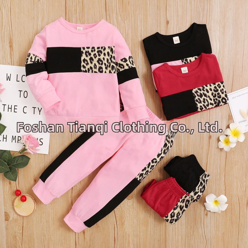 eaby AliExpress Amazon ins plahvatusohtlik puhas puuvilla leoparditrükiga komplekt kolmes värvitoonis