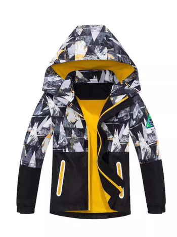 Παιδικά ρούχα για άνδρες και γυναίκες για υπαίθριες δραστηριότητες, αδιάβροχο μπουφάν για υπαίθριες δραστηριότητες, αναπνεύσιμο παιδικό ρούχο, αντιανεμικό με επένδυση φλις και κουκούλα