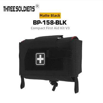 Taktikaline vest-vöö Molle, mis on varustatud väikese meditsiinilise kaasaskantava kiirvabastusega meditsiinikotiga V3