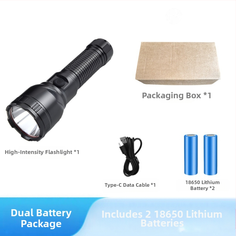 Tugeva valgusega taskulamp, üliere, pika ulatusega, suure võimsusega, ülipika aku tööeaga, laetav, matkamiseks mõeldud avariivalgustusega taskulamp