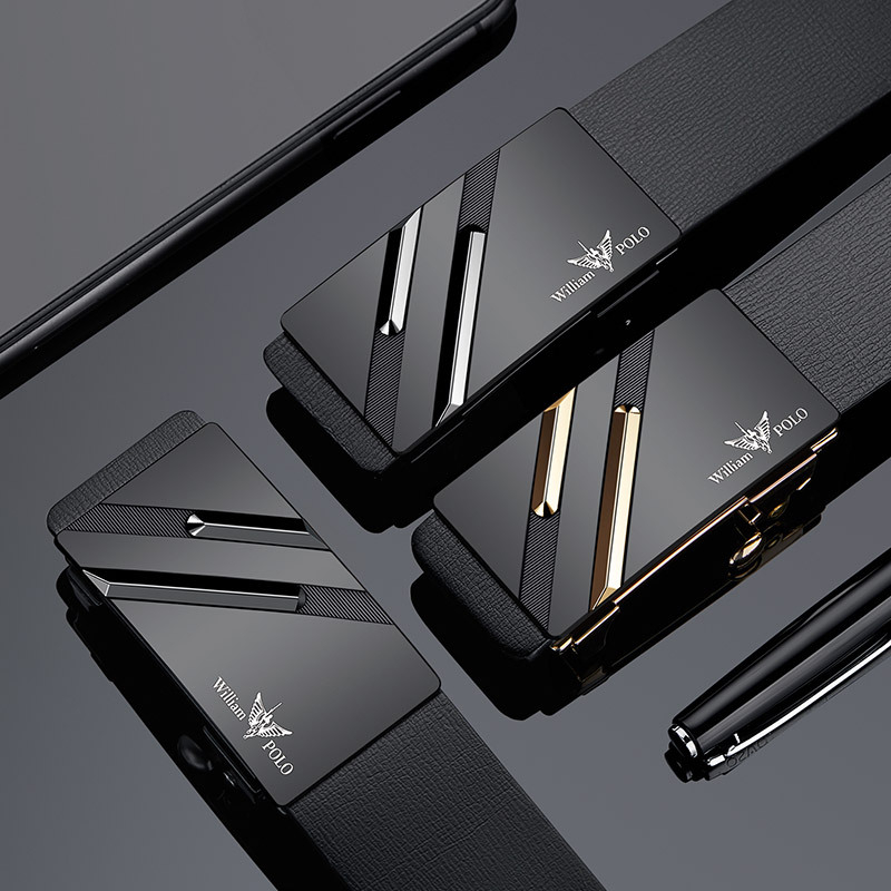 Paul Belt meeste luksuslik puhtast loomanahast meeste Guangzhou vöö automaatse pandlaga lihtne vöö meestele ehtne