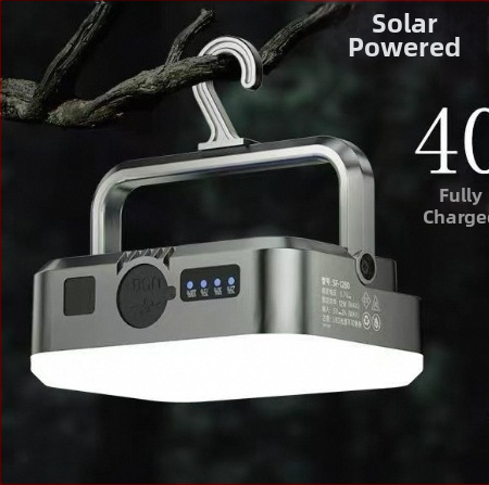 Välistingimustes kasutatav multifunktsionaalne akupank, telkimisstiilis valgusti, LED-magnetiline telgivalgusti konksuga, avariikotivalgusti, telkimisstiilis valgusti