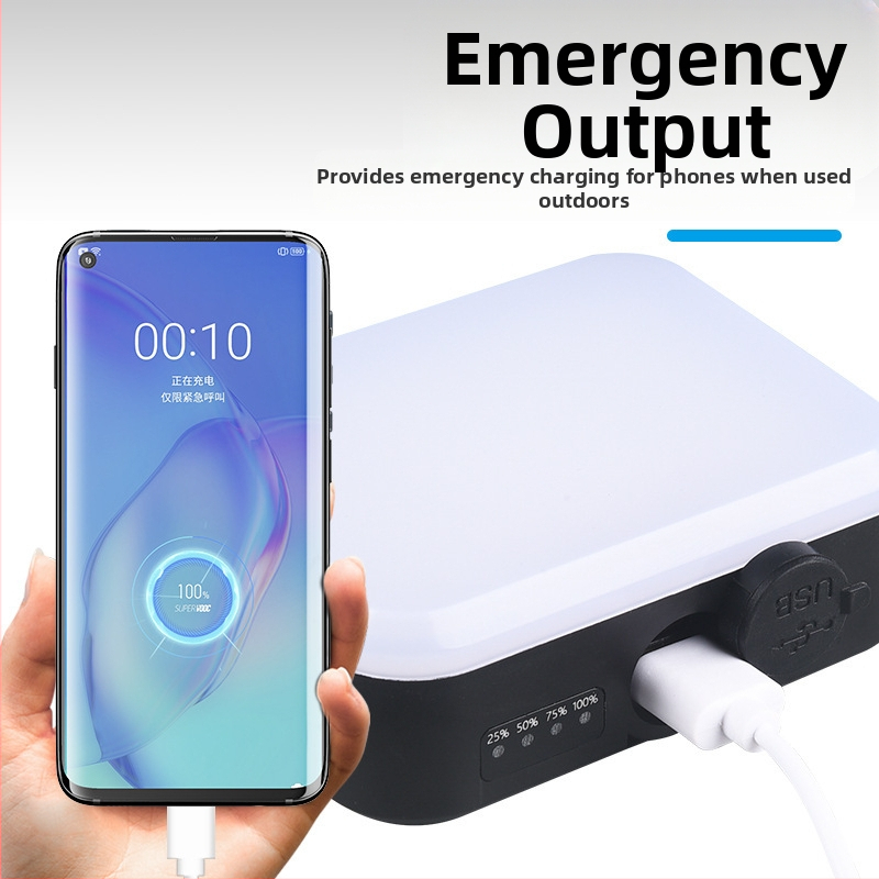 Vonkajšie multifunkčné svetlo Power Bank, kempingové svetlo, LED magnetické stanové svetlo s háčikom, núdzové svetlo v taške, kempingové svetlo