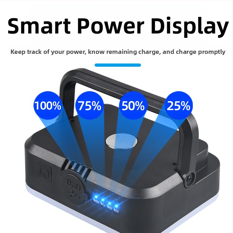 Vonkajšie multifunkčné svetlo Power Bank, kempingové svetlo, LED magnetické stanové svetlo s háčikom, núdzové svetlo v taške, kempingové svetlo