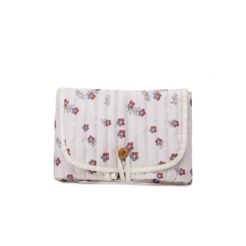 Korėjietiškas dygsniuotas naujagimio kvėpuojantis gėlių siuvinėtas prakaitą sugeriantis vystyklų įklotas, sulankstomas, daugiafunkcis vaikiškas vystyklų įklotas