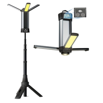 Трансгранична силна светлина с трилистна COB къмпинг светлина с магнит, може да изведе сгъваема скоба, многофункционална външна работна светлина