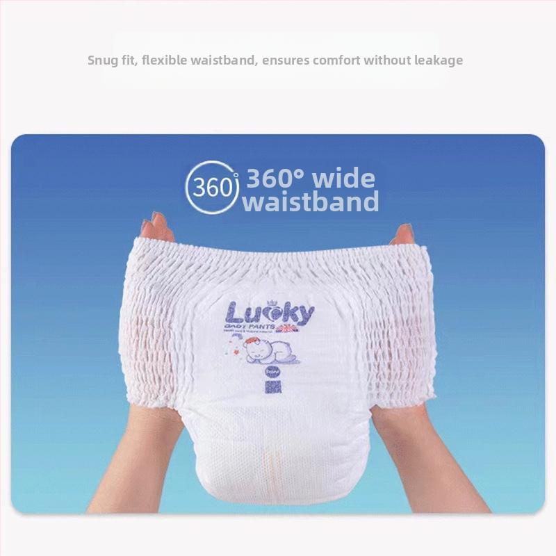 Трансгранични ексклузивни бебешки панталони Lewei, дишащи сухи пелени, висок клас, лесни за издърпване, леки пелени