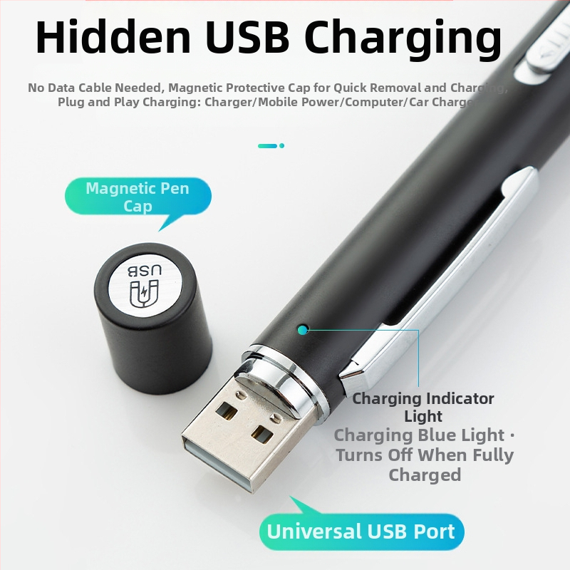 Акумулаторна двойна светлина, писалка за зеници с жълта светлина и бяла светлина, медицинска лампа за орална инспекция, неръждаема стомана, сутрешна лампа за инспекция, фенерче