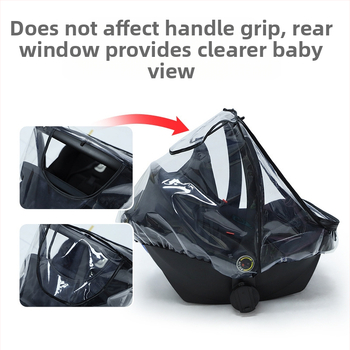 Tehase otsetarnimine EVA beebiturvakorvi vihmakate beebiistme tolmukate beebikäru PVC tuulekaitse