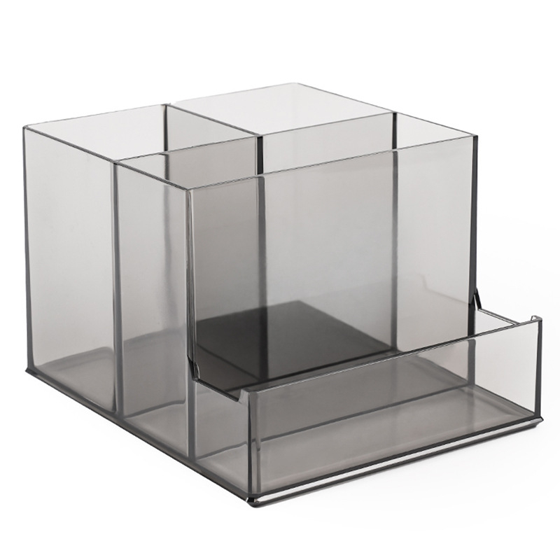 Daudzfunkcionāls akrila galda pildspalvu turētājs, lielas ietilpības, studentu biroja mobilā tālruņa turētājs, kancelejas preču glabāšanai, radoša uzglabāšana