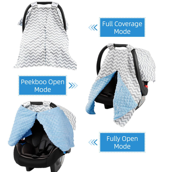 Husă pentru coș de bebeluși transfrontalieră Amazon, husă pentru coș rezistentă la vânt, husă pentru scaun auto pentru nou-născuți, husă caldă pentru coș