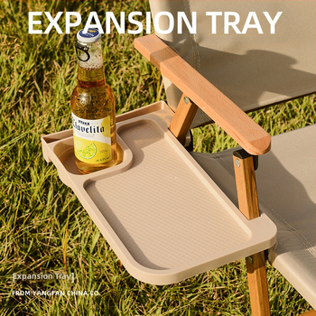 Δίσκος αποθήκευσης καρέκλας Kermit, δίσκος ανακλινόμενης καρέκλας, είδη κάμπινγκ, αξεσουάρ εξωτερικού χώρου, πτυσσόμενη, γενικής χρήσης, θήκη ποτηριών