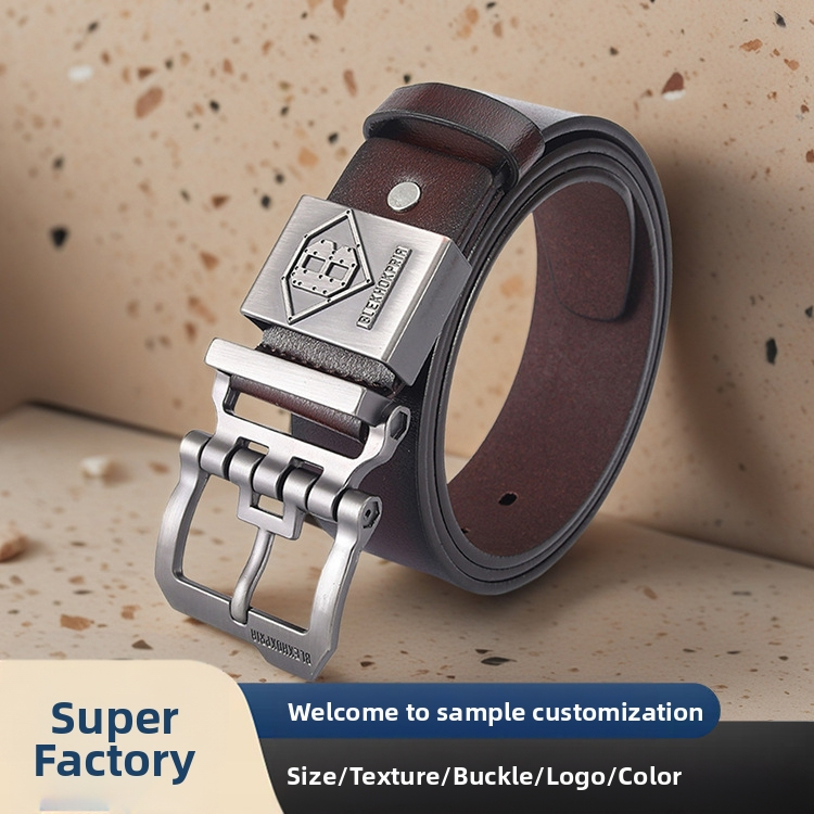 Meeste nahast vöö ühekihiline nahast pandlaga vöö retro sulamist vöö mood vabaaja piiriülene kuum stiil