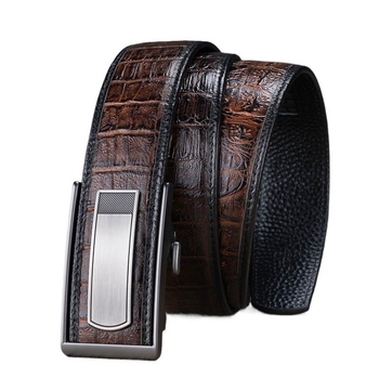 Pealiskihi loomanahast meeste vöö ehtsast nahast automaatse pandlaga seestpoolt kantav loomanahast äriline vabaaja klassikaline must meeste vöö