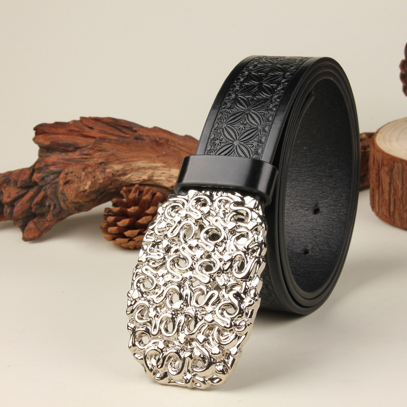 Vöö meestele trükitud vöö meestele trendikas plaadipandlaga tau mood retro vabaaja universaalne noorte vöö muster