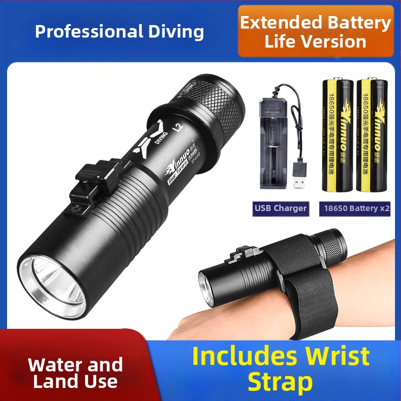 Nardymo žibintuvėlis, įkraunamas po vandeniu, profesionalus magnetinio jungiklio apšvietimas, stipri šviesa, atspari vandeniui, specialūs itin ryškūs lauko žibintai