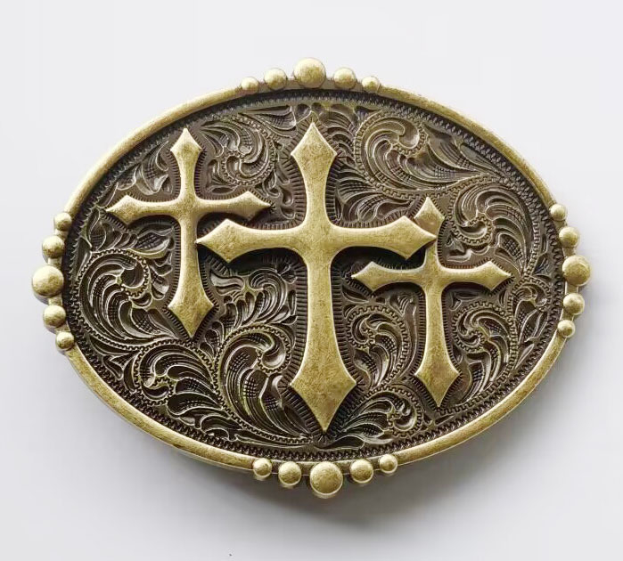 Vairumtirdzniecības retro stila raksta apakšējā krustveida cinka sakausējuma jostas sprādze Eiropas un Amerikas populārā dekoratīvā sprādze