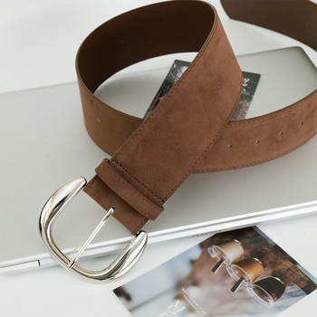 Naiste vöö 2025 Uued aksessuaarid Seemisnahast moodne mitmekülgne püksivöö Retro Maillardi stiilis lai vöö