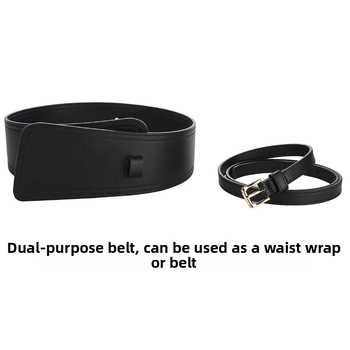 Naiste sügis-talvine kaheotstarbeline loomanahast vöökoht, moodne dekoratiivne mantel jakk, lai vöö, uus ehtsast nahast naiste lai vöö