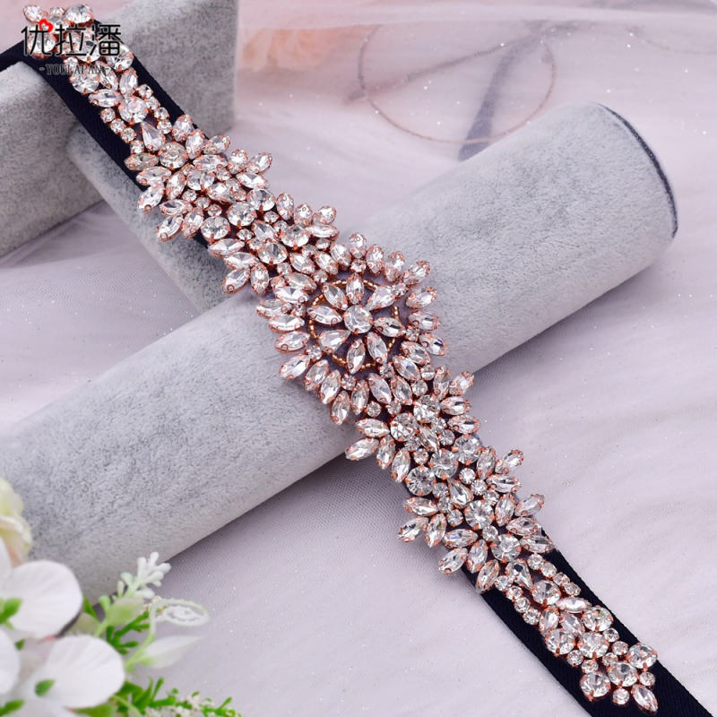 Youlapan S319 puhas käsitöö, ligipääsetav luksuslik rasketööstuse teemantvööga kleitmantel, moodne elastne elastne vöö